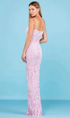 SCALA - 60263 Scoop Beaded Sheath Gown