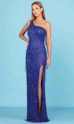 SCALA - 60285 One Shoulder Sequin Gown