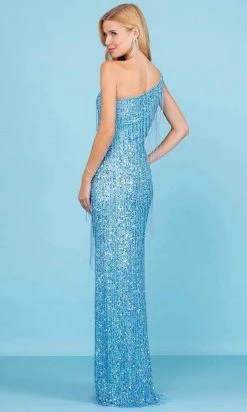 SCALA - 60285 One Shoulder Sequin Gown