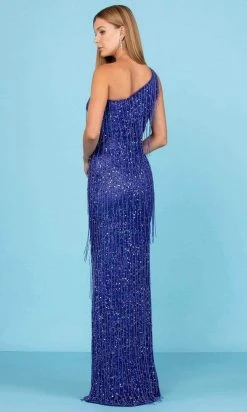 SCALA - 60285 One Shoulder Sequin Gown