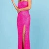 SCALA - 60291 Sequin Strapless Long Gown