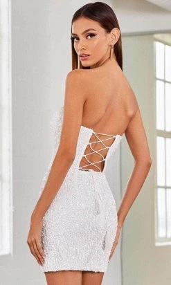 SCALA 60312 - Strapless Sheath Cocktail Dress 21 SCALA 60312 - Strapless Sheath Cocktail Dress