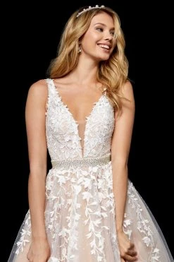 Sherri Hill - 11335 Beaded Embroidered Tulle V Neck A Line Dress 13 Sherri Hill - 11335 Beaded Embroidered Tulle V Neck A Line Dress