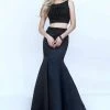 Sherri Hill - 50098 Embellished Two Piece Mermaid Dress With Train