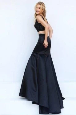 Sherri Hill - 50098 Embellished Two Piece Mermaid Dress With Train 10 Sherri Hill - 50098 Embellished Two Piece Mermaid Dress With Train