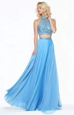 Sherri Hill - 50809 Two Piece Beaded High Neckline Chiffon Dress 15 Sherri Hill - 50809 Two Piece Beaded High Neckline Chiffon Dress