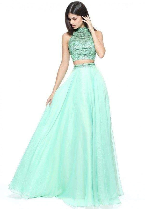 Sherri Hill - 50809 Two Piece Beaded High Neckline Chiffon Dress 5 Sherri Hill - 50809 Two Piece Beaded High Neckline Chiffon Dress