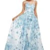 Sherri Hill - 50837 Floral Applique Pageant A Line Dress 1 Sherri Hill - 50837 Floral Applique Pageant A Line Dress