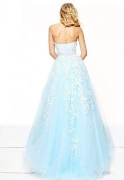 Sherri Hill - 50864 Strapless Trailing Foliage Ballgown