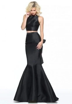 Sherri Hill - 51027 Two Piece Halter Floral Print Mermaid Dress