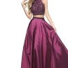 Sherri Hill - 51061 Beaded Two Piece High Halter A Line Dress