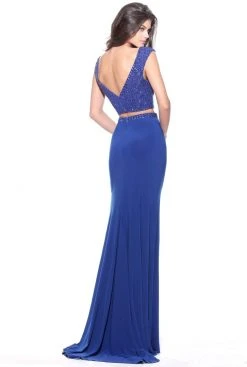 Sherri Hill - 51125 Beaded Two Piece Scoop Long Dress