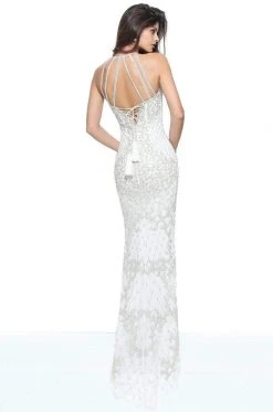 Sherri Hill - 51207 Embellished Halter Neck Sheath Dress