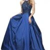 Sherri Hill - 51242 Beaded Halter Bodice Taffeta Ballgown 2 Sherri Hill - 51242 Beaded Halter Bodice Taffeta Ballgown