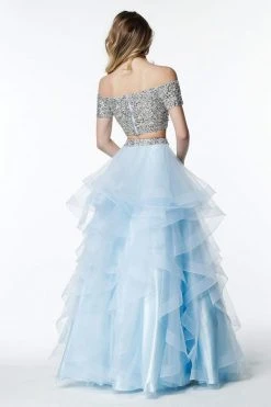 Sherri Hill - 51272 Dazzling Beaded Two Piece A Line Evening Dress