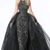 Sherri Hill - 51376 Long Embellished Fitted Dress With Overskirt