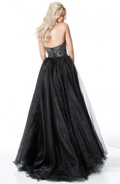 Sherri Hill - 51376 Long Embellished Fitted Dress With Overskirt