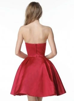 Sherri Hill - 51390 Strapless Satin Short A Line Dress