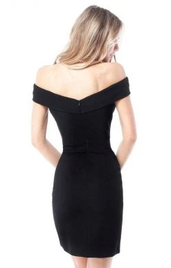 Sherri Hill - 51423 Neoprene Short Off The Shoulder Dress