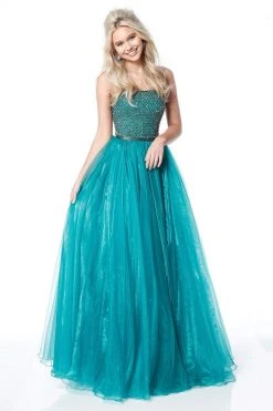 Sherri Hill - 51438 Strapless Beaded Bodice A-Line Dress