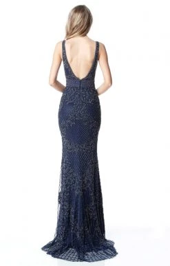 Sherri Hill - 51475 Beaded Deep V-neck Fitted Dress With Train 17 Sherri Hill - 51475 Beaded Deep V-neck Fitted Dress With Train