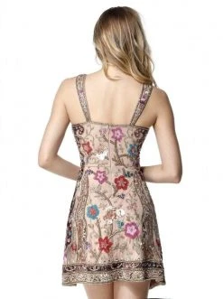 Sherri Hill - 51489 Beaded Floral V-Neck A-Line Dress 12 Sherri Hill - 51489 Beaded Floral V-Neck A-Line Dress