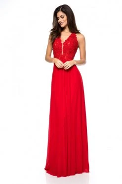 Sherri Hill - 51553 Plunging Halter A Line Evening Dress 10 Sherri Hill - 51553 Plunging Halter A Line Evening Dress
