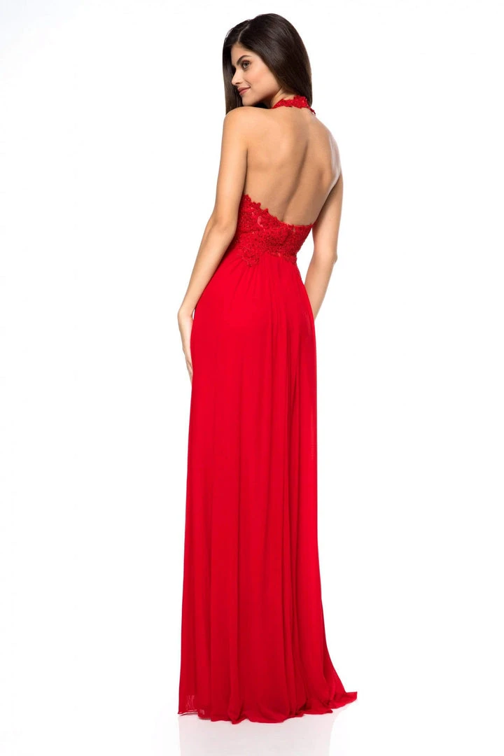 Sherri Hill - 51553 Plunging Halter A Line Evening Dress 6 Sherri Hill - 51553 Plunging Halter A Line Evening Dress