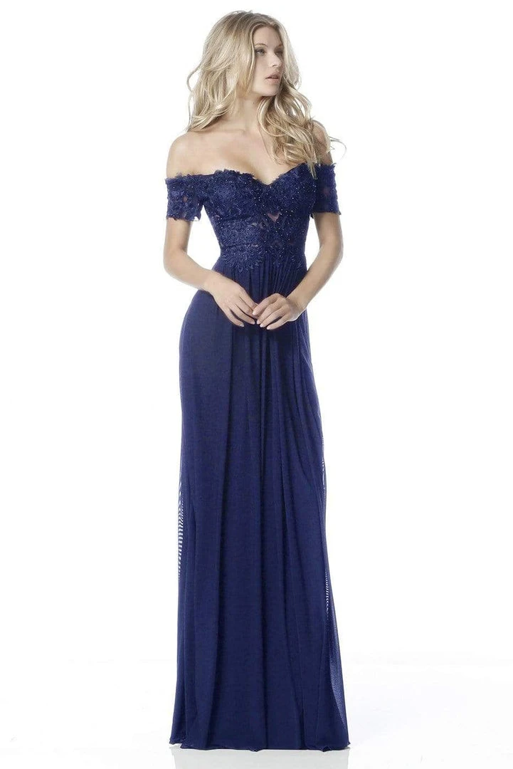 Sherri Hill - 51556 Beaded Lace Off-Shoulder A-Line Dress 9 Sherri Hill - 51556 Beaded Lace Off-Shoulder A-Line Dress