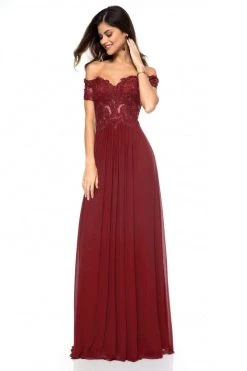 Sherri Hill - 51556 Beaded Lace Off-Shoulder A-Line Dress 14 Sherri Hill - 51556 Beaded Lace Off-Shoulder A-Line Dress