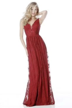 Sherri Hill - 51562 Lace Plunging V-Neck A-Line Dress