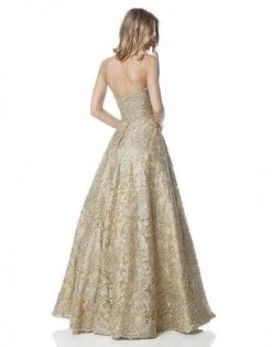 Sherri Hill - 51572 Strapless Sweetheart Lace Evening Dress