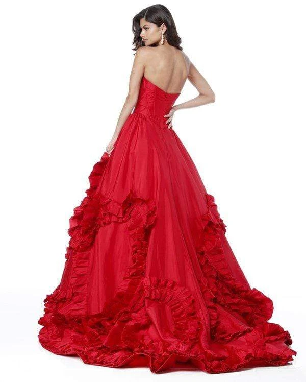Sherri Hill - 51578 Long Plunging Sweetheart Ruffled Ballgown 12 Sherri Hill - 51578 Long Plunging Sweetheart Ruffled Ballgown