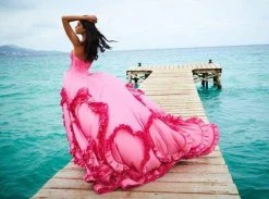 Sherri Hill - 51578 Long Plunging Sweetheart Ruffled Ballgown 16 Sherri Hill - 51578 Long Plunging Sweetheart Ruffled Ballgown