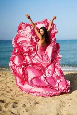 Sherri Hill - 51578 Long Plunging Sweetheart Ruffled Ballgown 17 Sherri Hill - 51578 Long Plunging Sweetheart Ruffled Ballgown