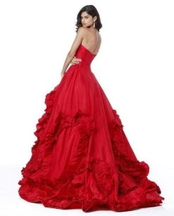 Sherri Hill - 51578 Long Plunging Sweetheart Ruffled Ballgown 19 Sherri Hill - 51578 Long Plunging Sweetheart Ruffled Ballgown
