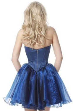 Sherri Hill - 51582 Short Satin Sweetheart Organza A-line Dress