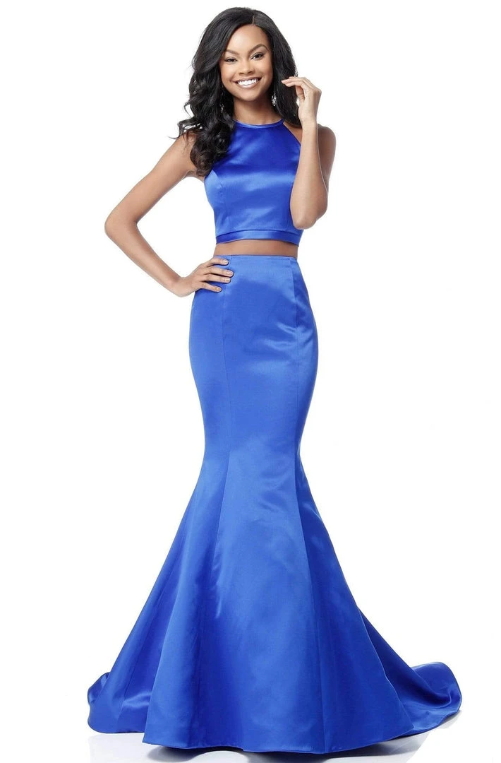 Sherri Hill - 51585 Two Piece Mermaid Dress With Sweep Train 6 Sherri Hill - 51585 Two Piece Mermaid Dress With Sweep Train