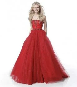 Sherri Hill - 51591 Beaded Strapless Pleated Ballgown