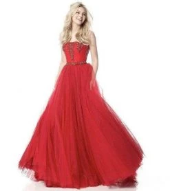 Sherri Hill - 51591 Beaded Strapless Pleated Ballgown 9 Sherri Hill - 51591 Beaded Strapless Pleated Ballgown