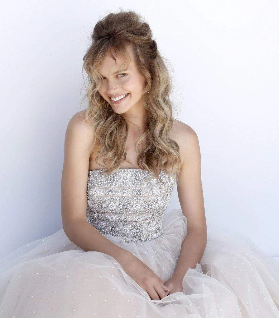 Sherri Hill - 51592 Strapless Beaded Bodice Tulle Ballgown 7 Sherri Hill - 51592 Strapless Beaded Bodice Tulle Ballgown