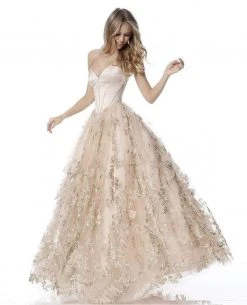 Sherri Hill - 51595 Strapless Corset Bodice Tulle Ballgown