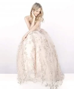 Sherri Hill - 51595 Strapless Corset Bodice Tulle Ballgown