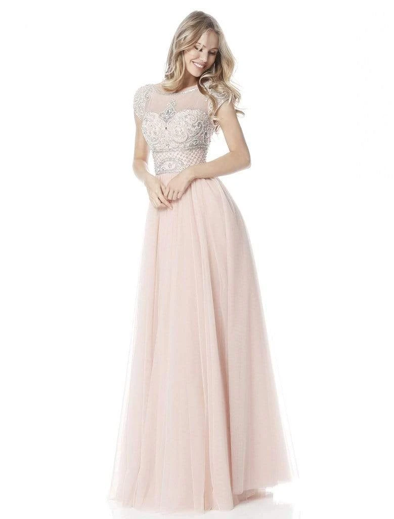 Sherri Hill - 51603 Cap Sleeve Beaded Illusion Bateau Dress 5 Sherri Hill - 51603 Cap Sleeve Beaded Illusion Bateau Dress