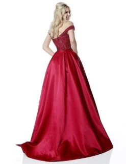 Sherri Hill - 51610 Beaded Satin Off The Shoulder Long Dress 17 Sherri Hill - 51610 Beaded Satin Off The Shoulder Long Dress