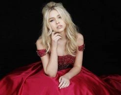 Sherri Hill - 51610 Beaded Satin Off The Shoulder Long Dress 15 Sherri Hill - 51610 Beaded Satin Off The Shoulder Long Dress