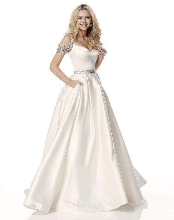 Sherri Hill - 51613 A Line Beaded Dress With Bejeweled Cold Shoulders 9 Sherri Hill - 51613 A Line Beaded Dress With Bejeweled Cold Shoulders