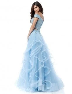 Sherri Hill - 51617 Two Piece Off-Shoulder Tulle Evening Dress 12 Sherri Hill - 51617 Two Piece Off-Shoulder Tulle Evening Dress