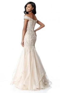 Sherri Hill - 51618 Beaded Off Shoulder Tulle Mermaid Gown 13 Sherri Hill - 51618 Beaded Off Shoulder Tulle Mermaid Gown