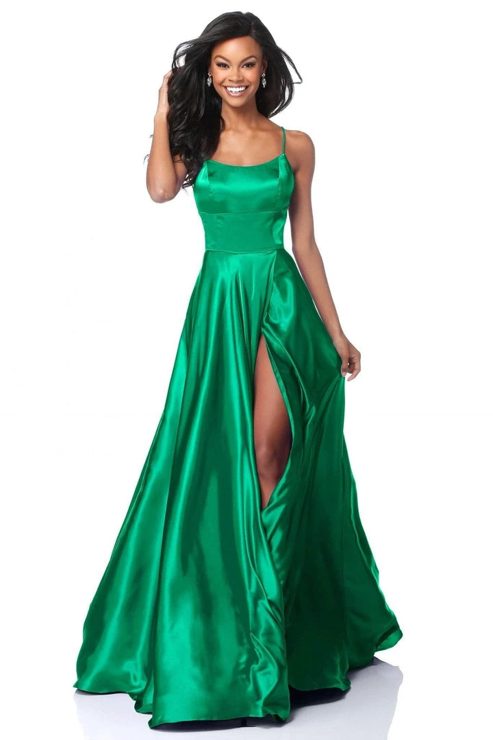 Sherri Hill - 51631 Sexy Lace-Up Back A-Line Long Evening Dress 6 Sherri Hill - 51631 Sexy Lace-Up Back A-Line Long Evening Dress